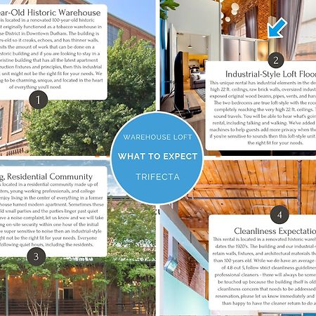 Trifecta Historic Brick 2Br Getaway Superhost Apartment เดอแรม ภายนอก รูปภาพ